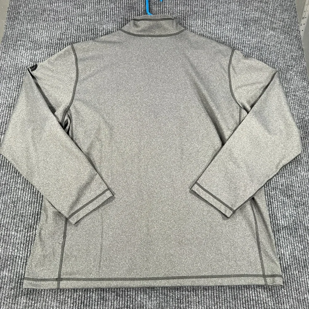 The North Face Sweatshirt Mens 2XL XXL Gray Long Sleeve Mock Neck 1/4 Zip